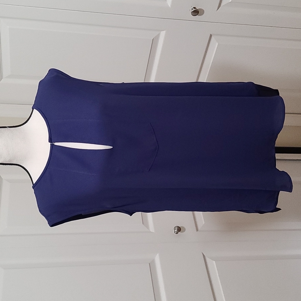 J Crew Sleeveless Blouse Royal Blue 12